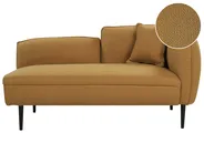 Right-Hand Chaise Longue CHEVANNES Boucle Mustard_895429