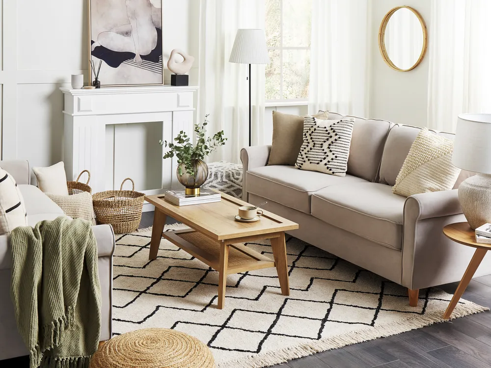 Divano posti RONNEBY Velluto Beige chiaro