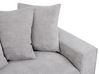 3 Seater Jumbo Cord Sofa Light Grey VISKAN_811634