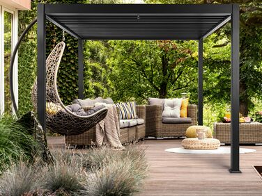 Pergola 310 x 310 cm Black FORNOLI