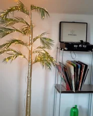 Outdoor Decoration LED PALJAVESI 175 cm Tree Gold_1064013