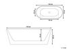 Freestanding Bath 1500 x 750 mm White HAVANA_762869