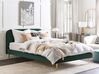 Zamatová posteľ 180 x 200 cm zelená FLAYAT_834099