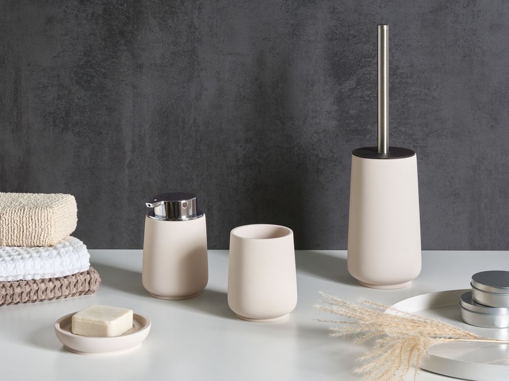 Set da 4 accessori per il bagno SUCHES Beige