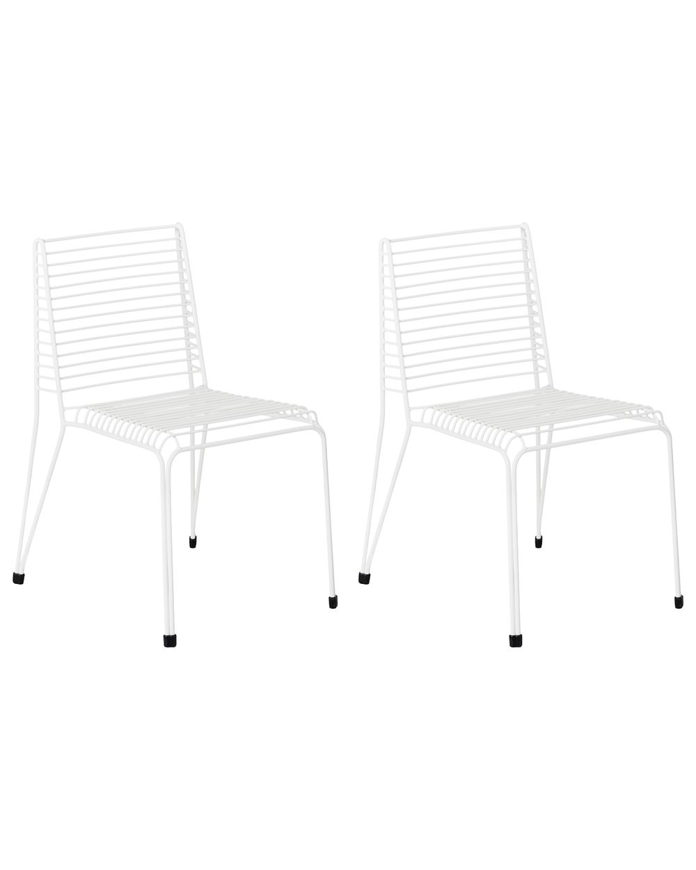 Set van 2 tuinstoelen CHIEVE Metaal Wit