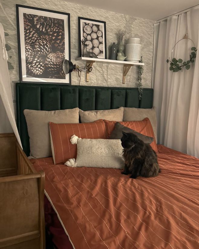 Łóżko z pojemnikiem welurowe 160 x 200 cm zielone SEZANNE_943289