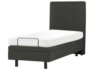 Adjustable Bed Fabric DUKE II 80 x 200 cm (EU Small Single) Dark Grey_987332
