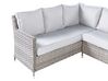 9 Seater PE Rattan Garden Sofa Set Grey LACONA_918368