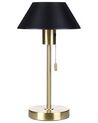 Metal Table Lamp Black and Gold CAPARO_851341