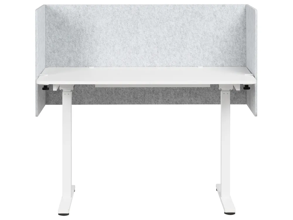 Desk Screen SOLOA 210 x 61 cm Grey_1015491