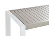 Loungeset 6-zits aluminium wit linkszijdig CASTELLA_932034