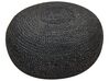 Pouf iuta intrecciata nero ⌀ 50 cm TIFELT_879995