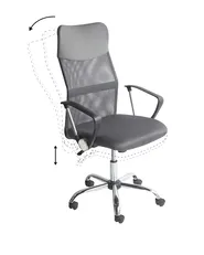 Sedia da ufficio DESIGN Grigio_862581