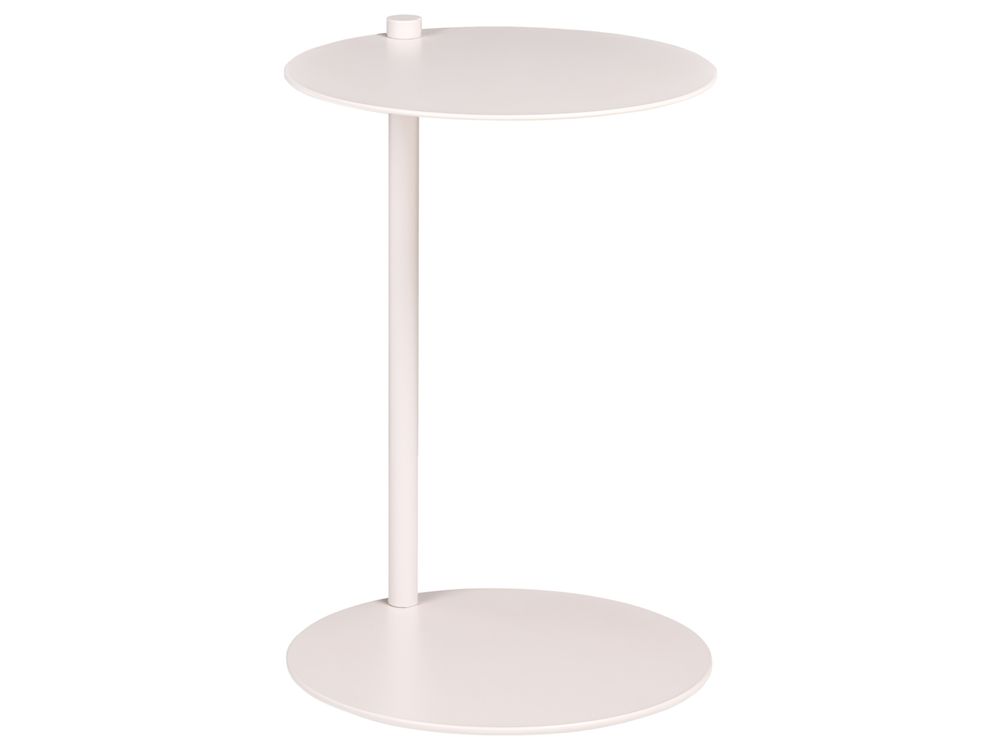 Table d'appoint KENSICO Métal Blanc cassé
