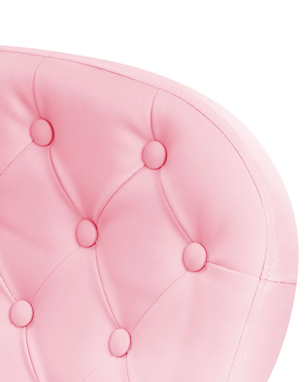 Furniliving Sedia Vanity In Velluto Rosa Sherpa: Poltrona Da Trucco Con Gambe Dorate E Ruote, Senza Braccioli