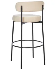 Set di 2 sedie alte ALLISON Bouclé Beige chiaro_913870