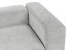 Soffa med fotpall modulär 2-sits manchester grå FALSTERBO_916204