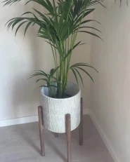 Donica na nóżkach PINSAPO 30 cm Metal Szary_997499