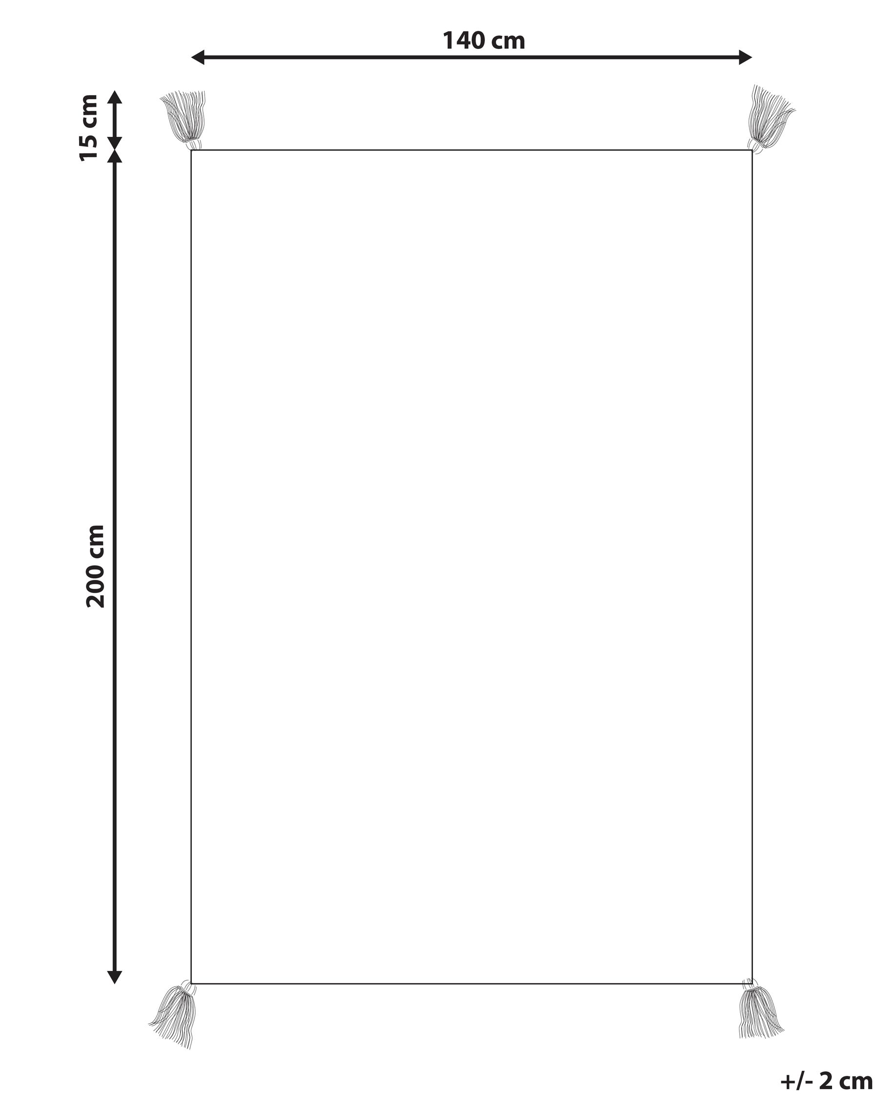 Cotton Area Rug 140 x 200 cm Beige BOLAY_839812 Cotton Area Rug 140 x 200 cm Beige BOLAY_839812