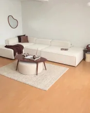 Modul Ecksofa 5-Sitzer ARDAL Cord Cremeweiss rechtsseitig_1172103
