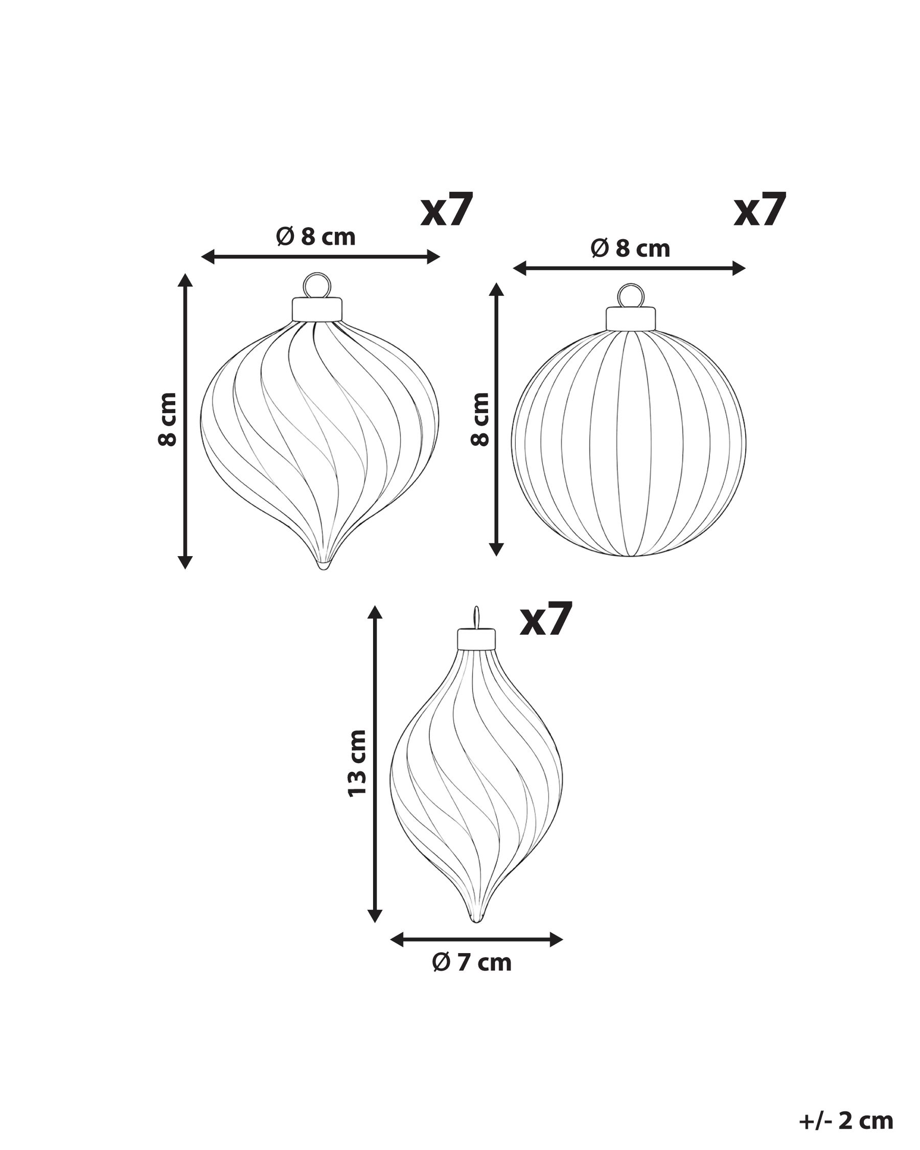 Conjunto de 21 bolas de Navidad NORTHWIND Vidrio Transparente_1191459