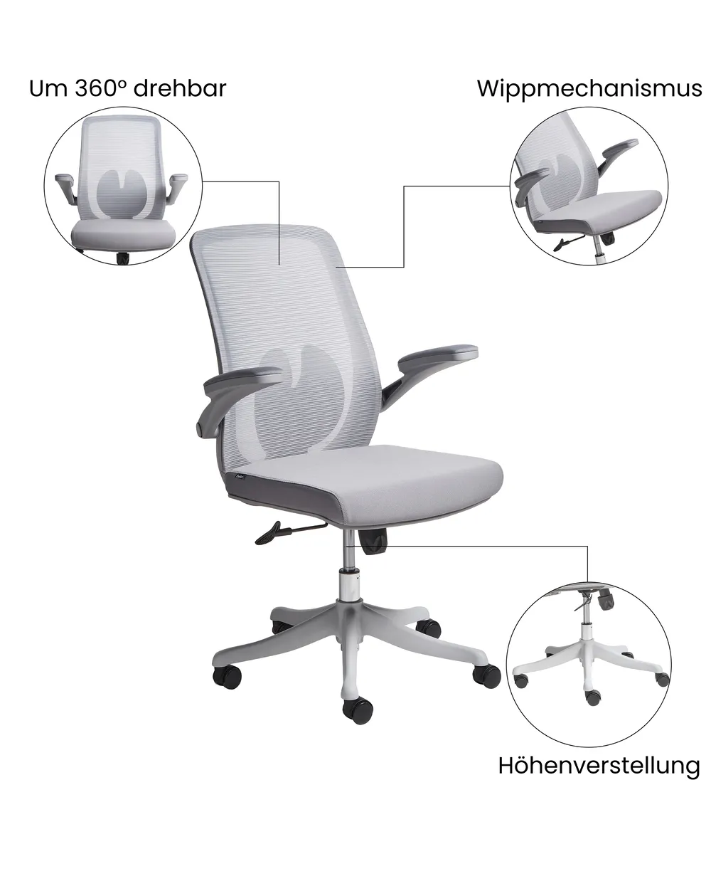 Bürostuhl OVERLORD Grau_1073157