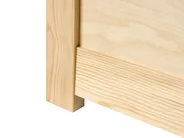 Bed DAUPHIN Pine Wood Light Brown 120 x 200 cm (EU Small Double)_1059820