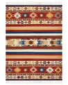 Dywan wełniany kilim 160 x 230 cm wielokolorowy JRARAT_859470