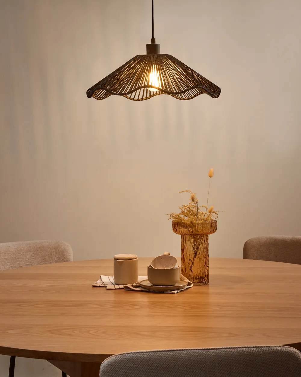 Pendant Lamp MIGORI Paper Black