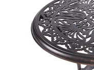 Bistro Table ANDALO 68 cm 68 cm Metal Brown_931787