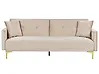 Sofa Bed 3 Seater LUCAN Velvet Beige