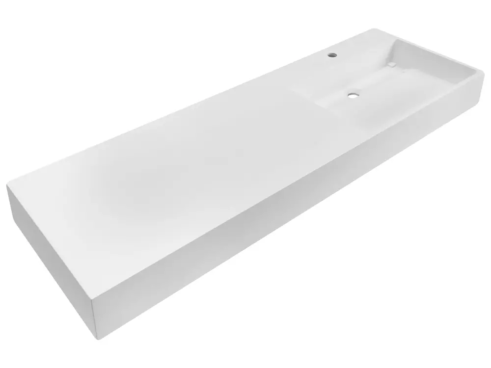 Wall Hung Basin CUSCO 1500 x 480 mm Mineral Cast White_981565