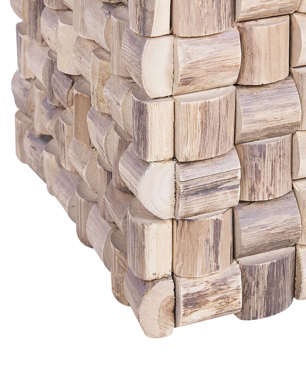 Side Table CAJEME Teak Wood Light Brown_759036
