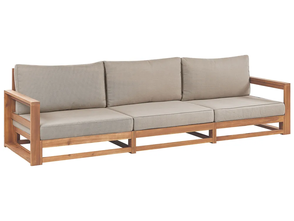 Set da giardino con tavolo 5 posti TIMOR Modulare Legno di acacia certificato Marrone chiaro_905716