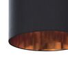 2 Light Pendant Lamp Black and Copper FUCINO_800343