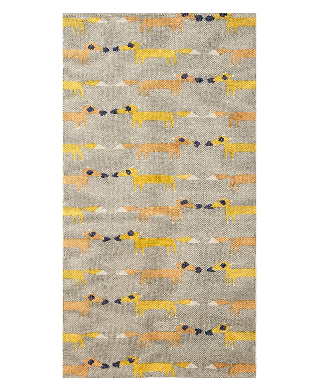 Tappeto per bambini BANKGO Grigio 80 x 150 cm Cotone