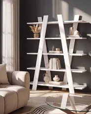 Regał 5 półek ESCALANTE 116 cm Biały_732878