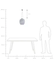 Lampadario SAUER Argento_709362