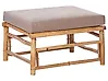 Garden Ottoman CERRETO Bamboo Taupe