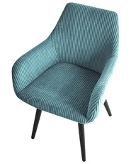 Set di 2 sedie da pranzo MORI Velluto a coste Turchese_1042108
