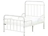 Rozsuwane łóżko dziecięce Metal ANAIS 90 x 200 cm Złamana biel