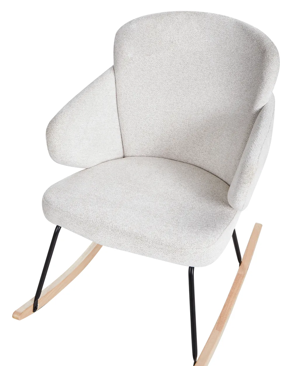 Rocking Chair VIKEN Fabric Off-White_972589