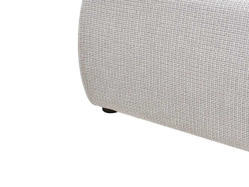Bett mit Lattenrost Stoff BAJONNA 160 x 200 cm Hellgrau_1007189