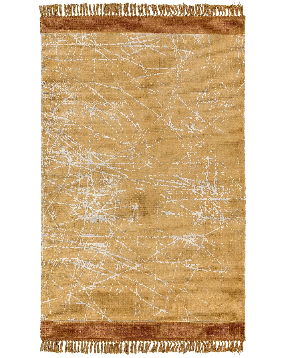 Dywan HANLI Pomarańczowy 160 x 230 cm Wiskoza