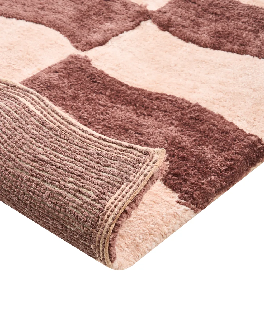 Tappeto da bagno DIWANA Marrone/Beige 60 x 90 cm_1025984