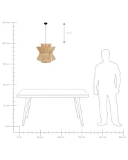 Pendant Lamp TELAMBA Wicker Natural_913627