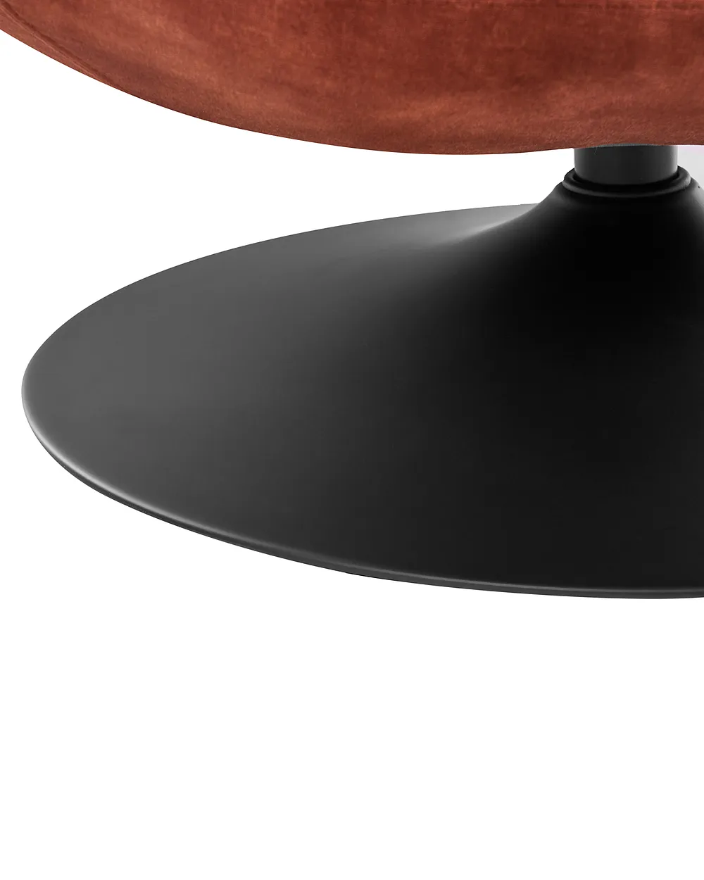 Swivel Armchair NOLVIK Velvet Golden Brown_1156221
