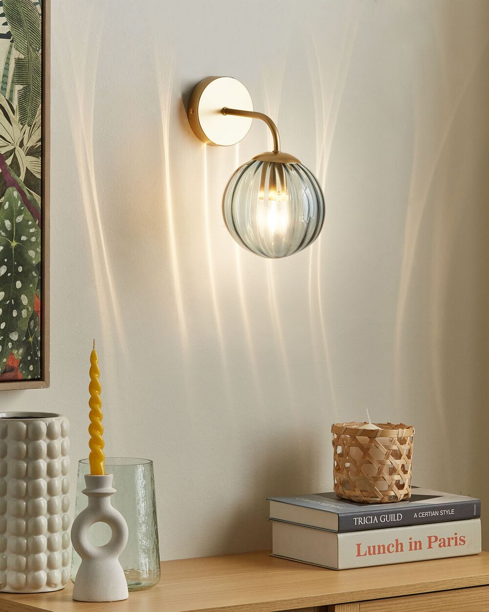 Wall Lamp BOOMI Metal Blue Beliani