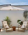 Cantilever Garden Parasol ⌀ 3 m Light Beige RAVENNA II_863516