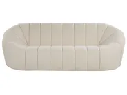 Divano 3 posti LOMMA Bouclé Bianco_886413